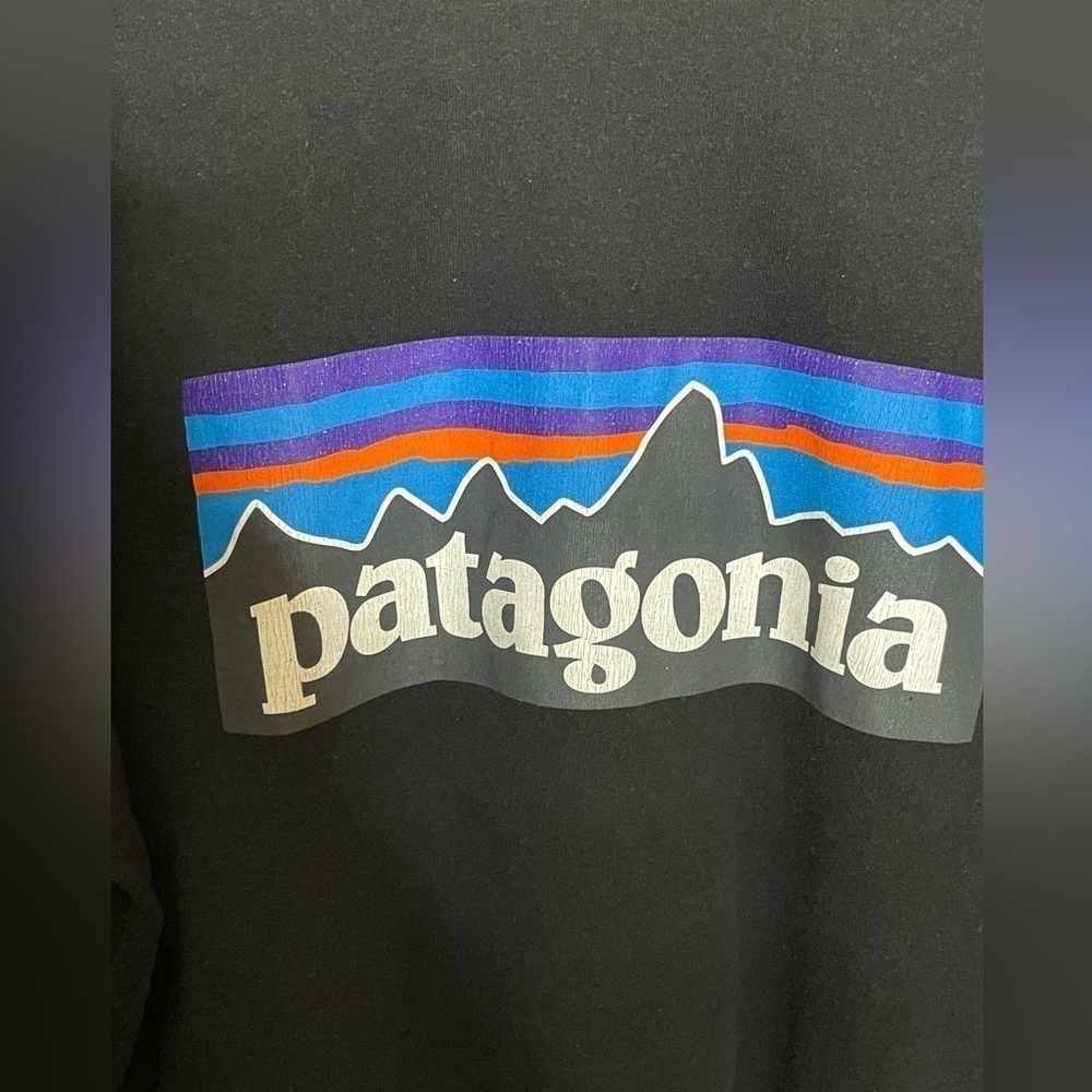 Patagonia Shirt Mens Medium  Black Organic Cotton Casual​​​​​​​​​​​​​​​ - Picture 5 of 10